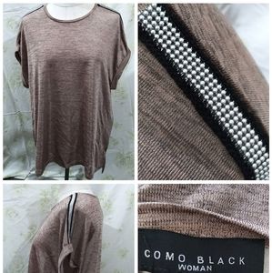 2XL blouse by Como Black